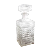 Diamond cut whisky decanter