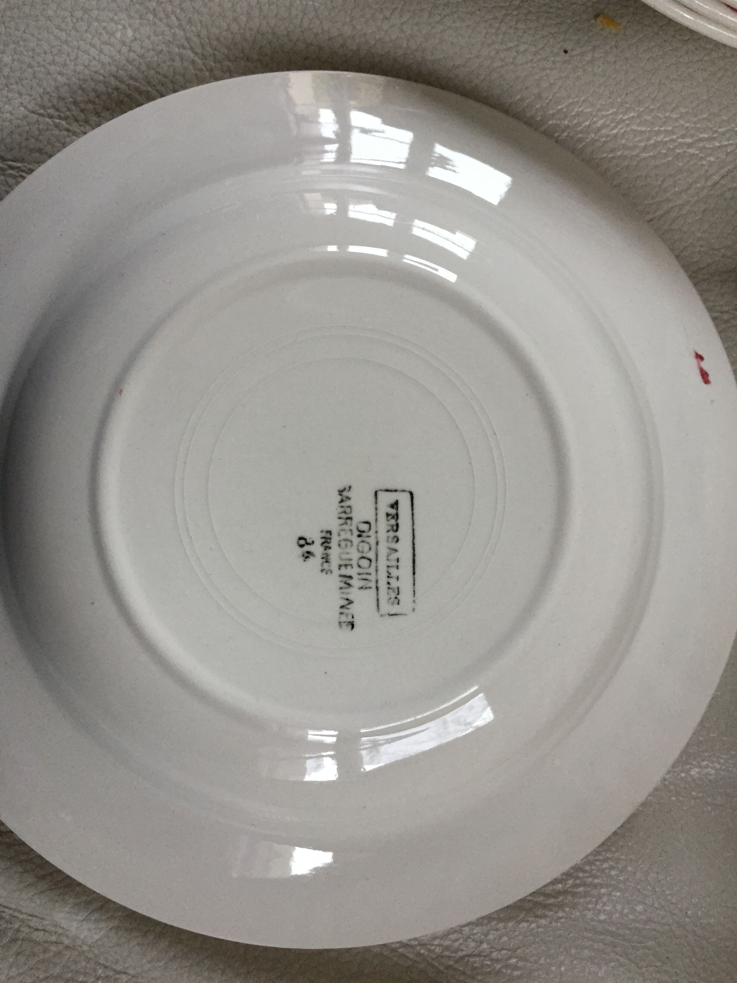 Ten vintage hollow plates Digoin Sarreguemines versailles model