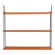 1960s vintage Scandinavian “Hylla” shelf in oak and metal
