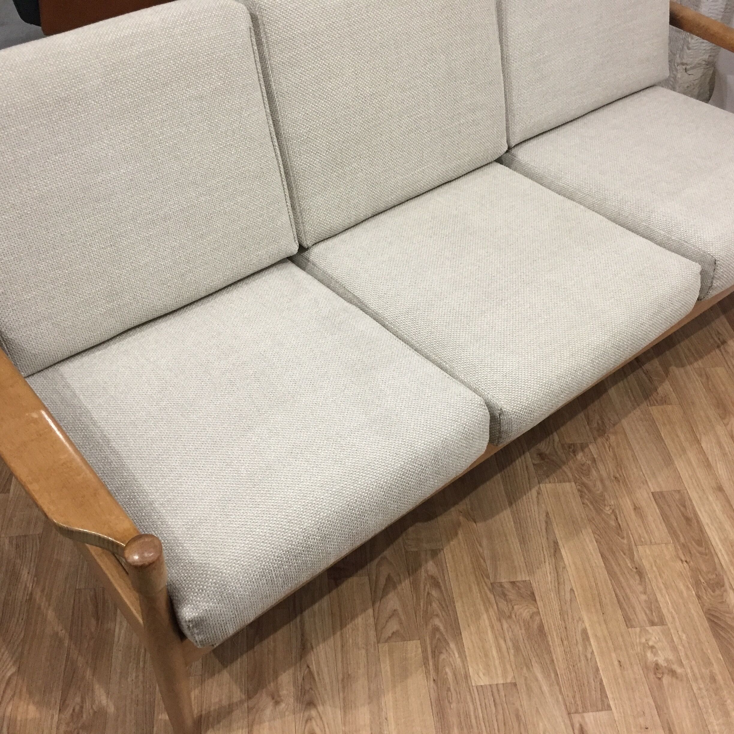 Reupholstered scandinavian sofa