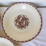3 assiettes creuses de Sarreguemines modèle Argonne 210744