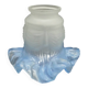 Blue draped decorative tulip - glass