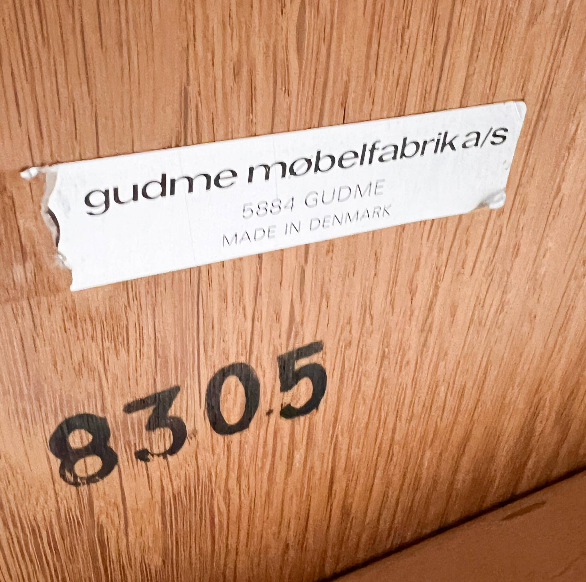 Extendable dining table by Gudme Mobelfabrik, 1970s