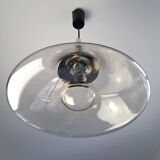 Vintage Glashütte Limburg space age pendant light