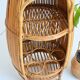 Small barrel-shaped bar cabinet in bamboo and rattan, Italy, 1960s