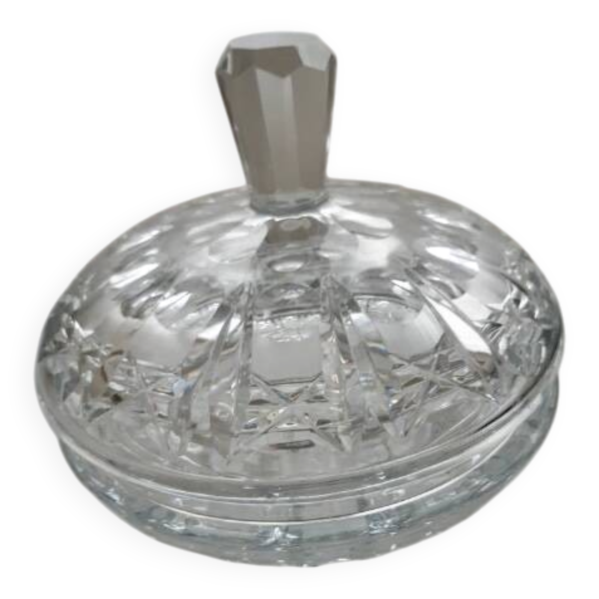 Bohemian crystal candy dish