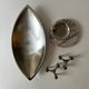 Stoff Nagel designer candle holder in genuine chrome-plated metal, Denmark 1970