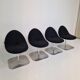Set of 4 Artifort "Conco" Chairs, Michel van der Kley 2006