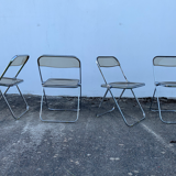Set of 4 vintage Folding Chairs Plia by Giancarlo Piretti
