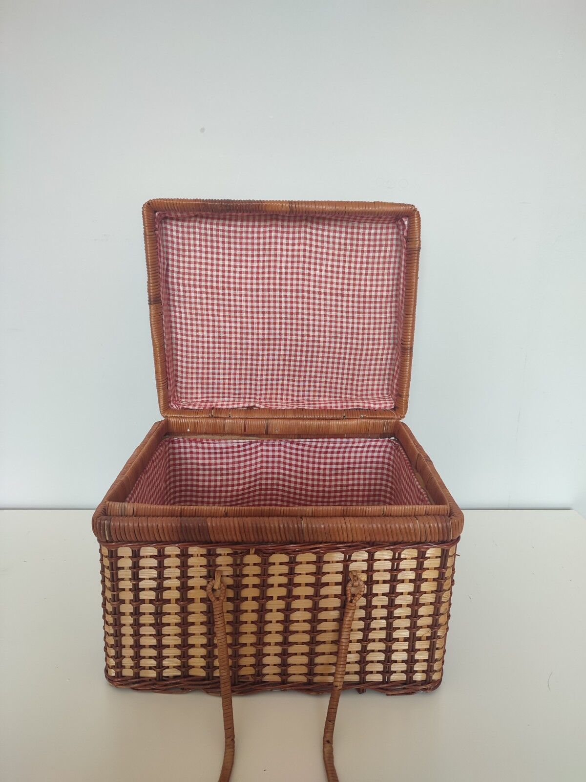 Vintage picnic basket