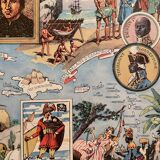 Old West Indies map poster - JP Pinchon - 1940