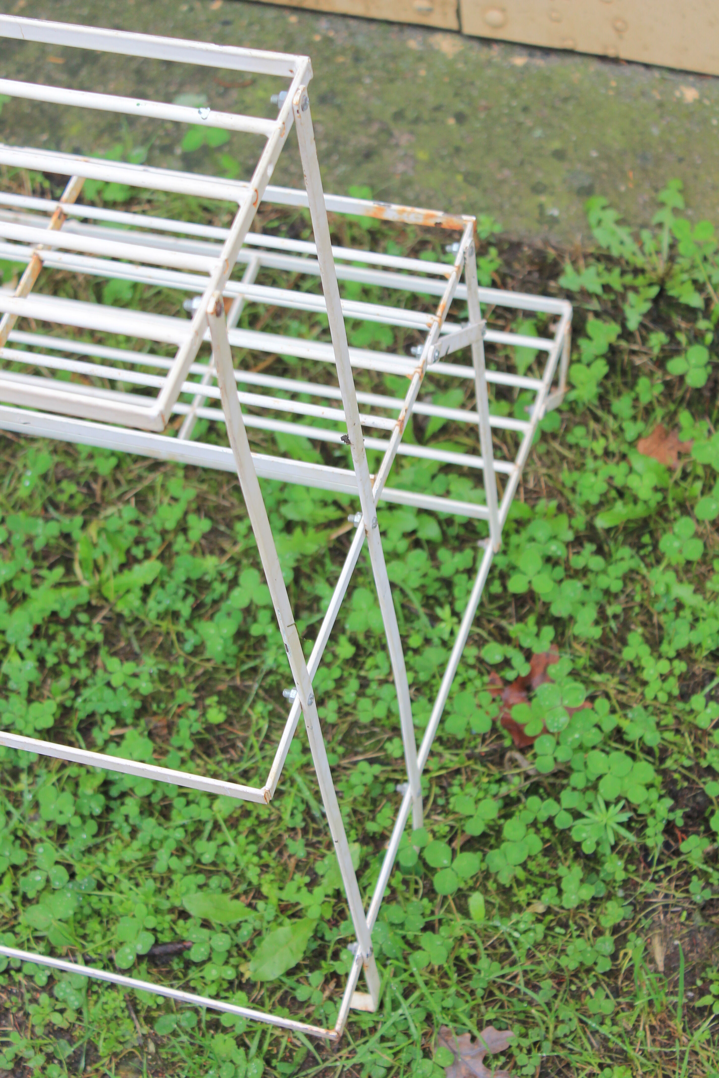 Florist gardener on stairs