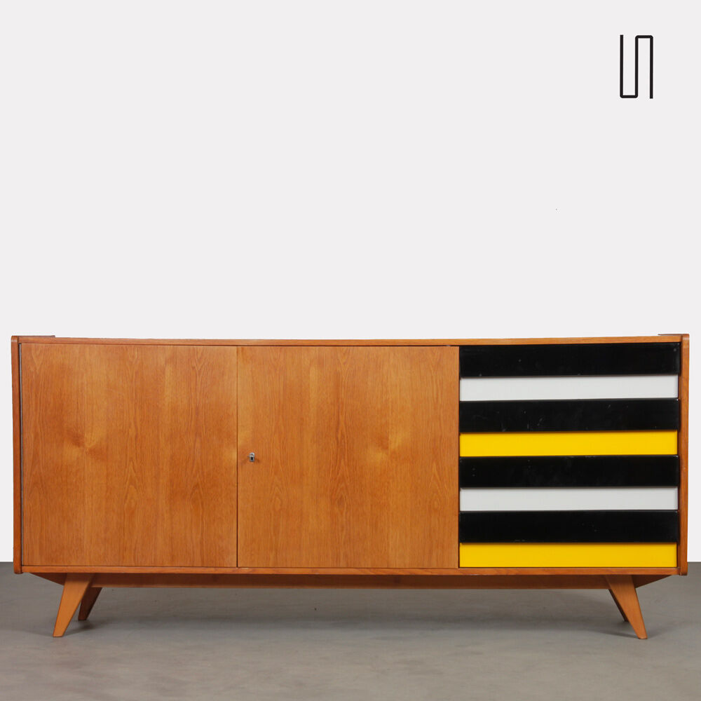 Oak enfilade by Jiri Jiroutek, model U-460, 1960
