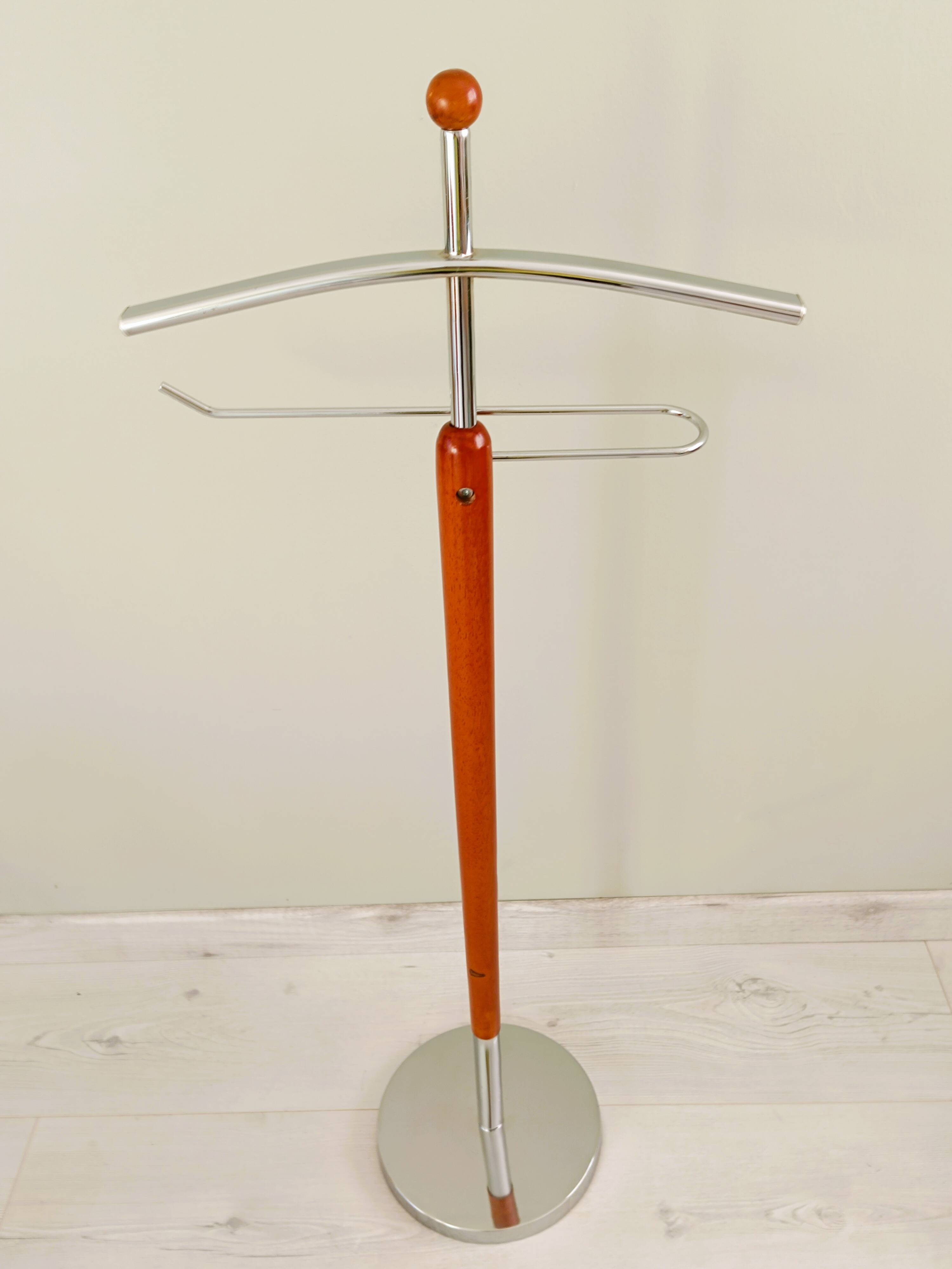 Wooden and metal valet