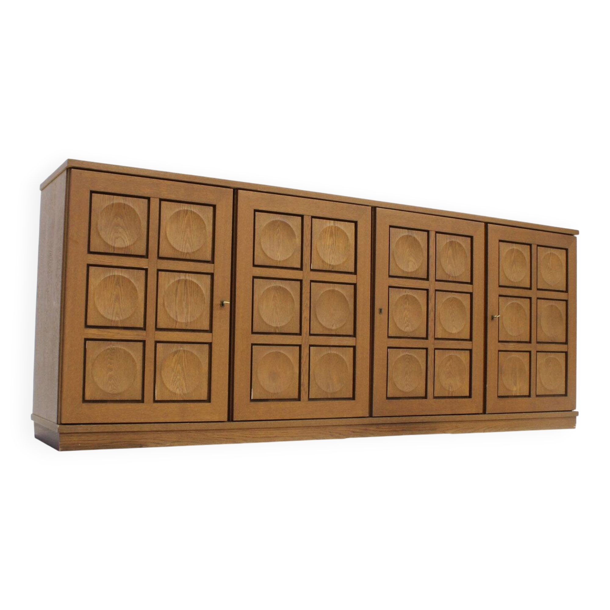 Vintage brutalist sideboard 1970s Gerhard Bartels