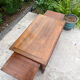 Extendable solid wood coffee table