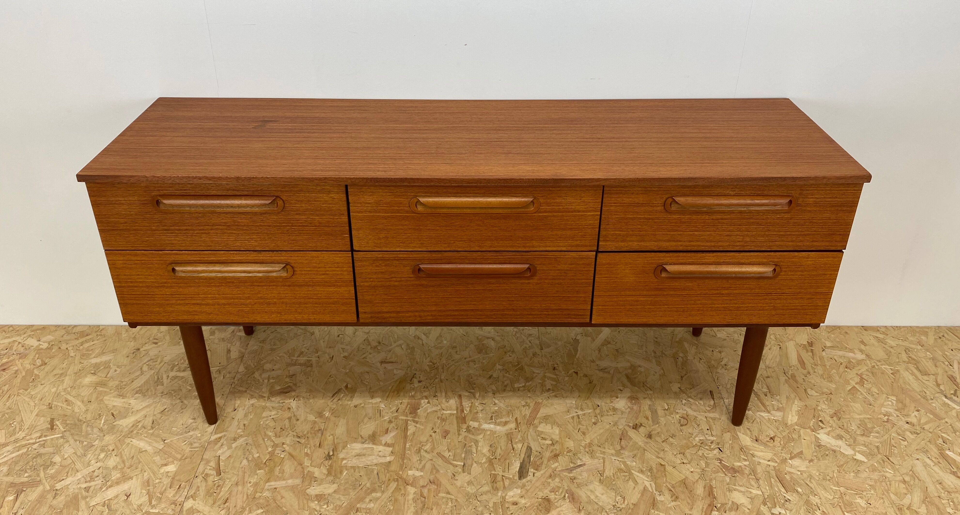 Mid century teak chest of drawers