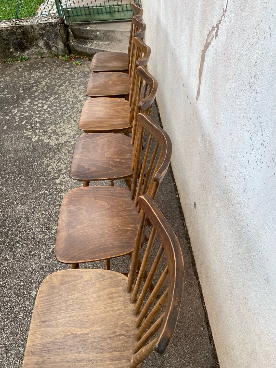 Set of 6 Baumann chairs, 1970
