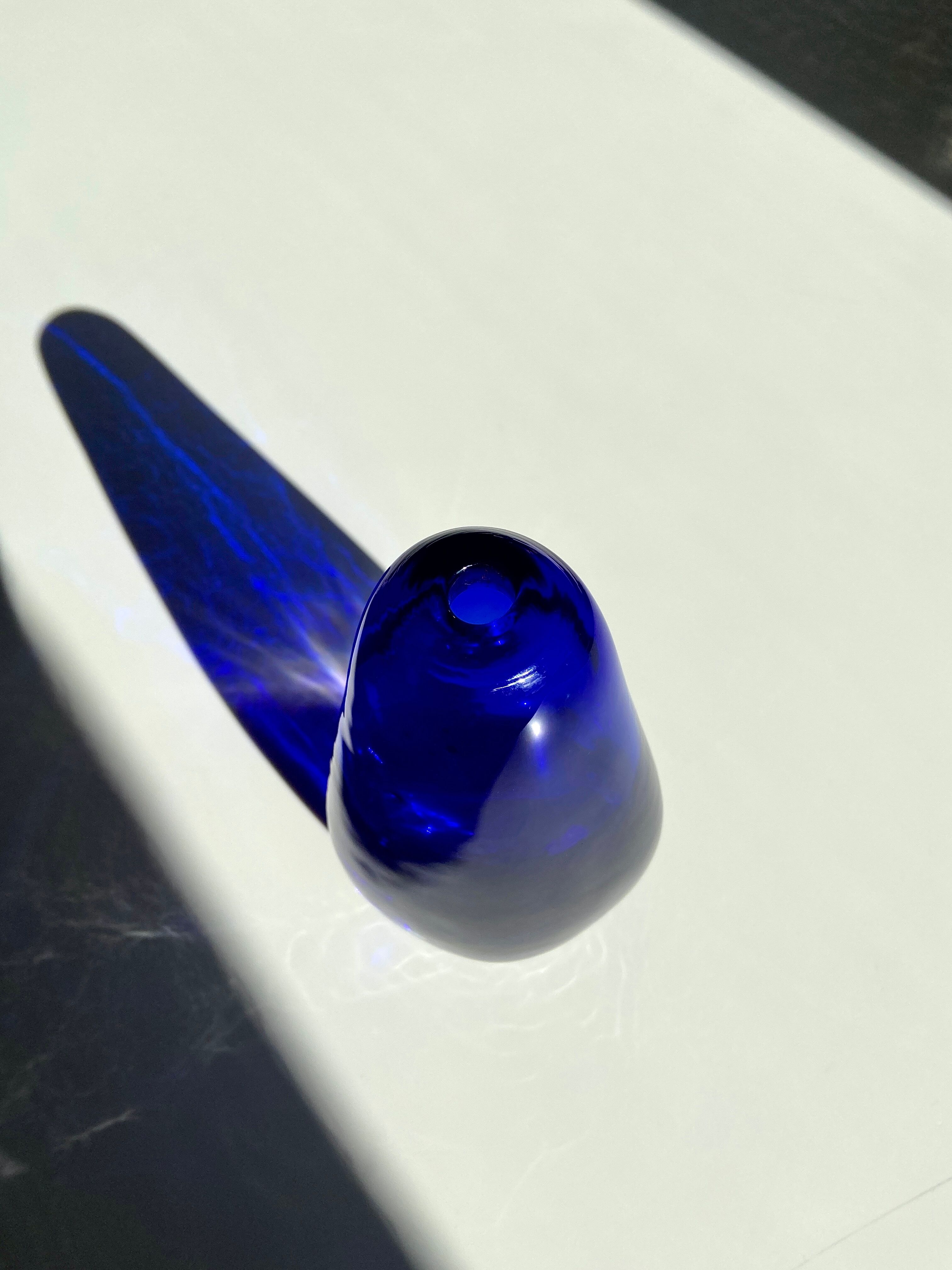 Blue murano vase