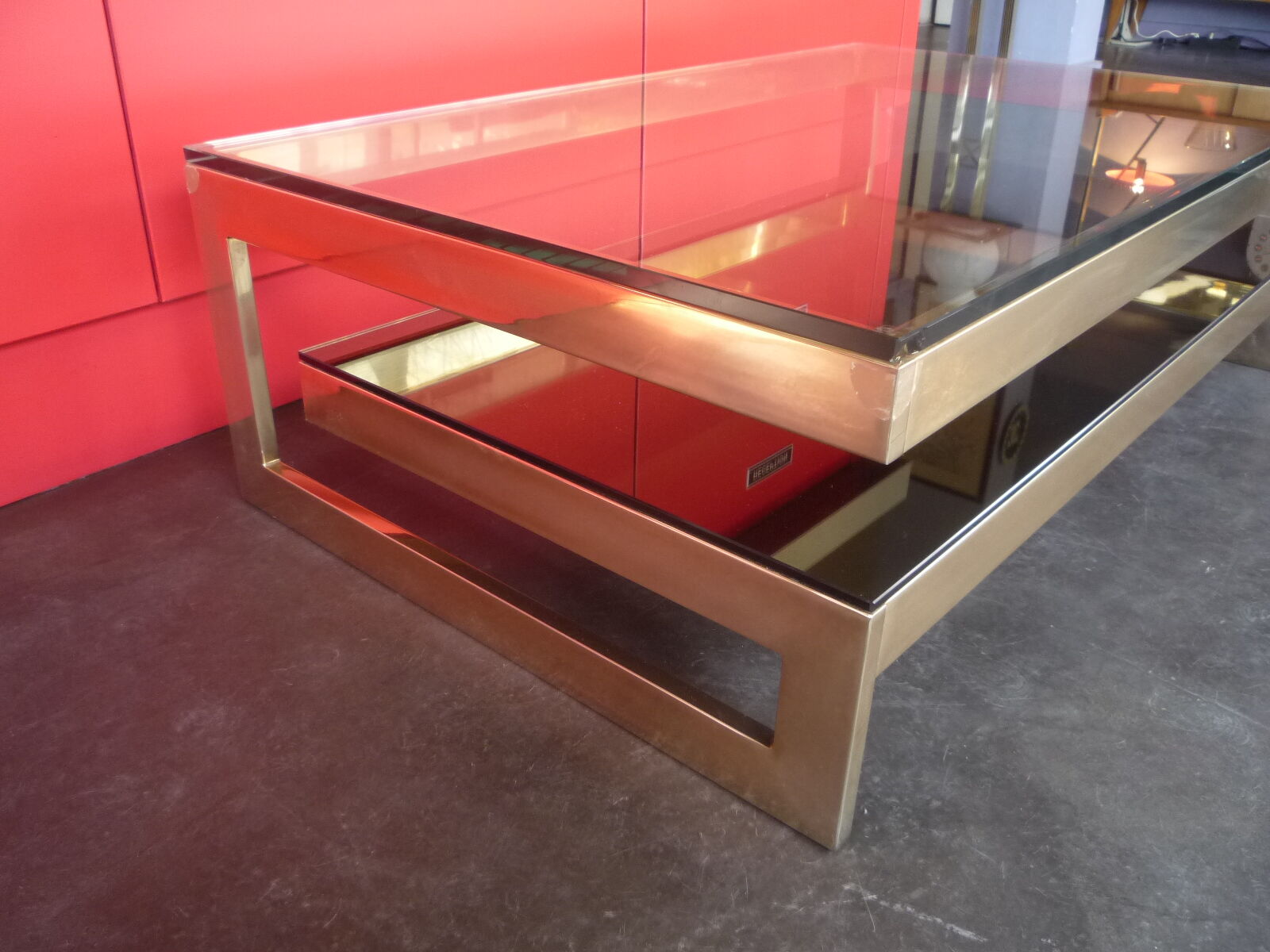 BELGOCHROM golden metal table G