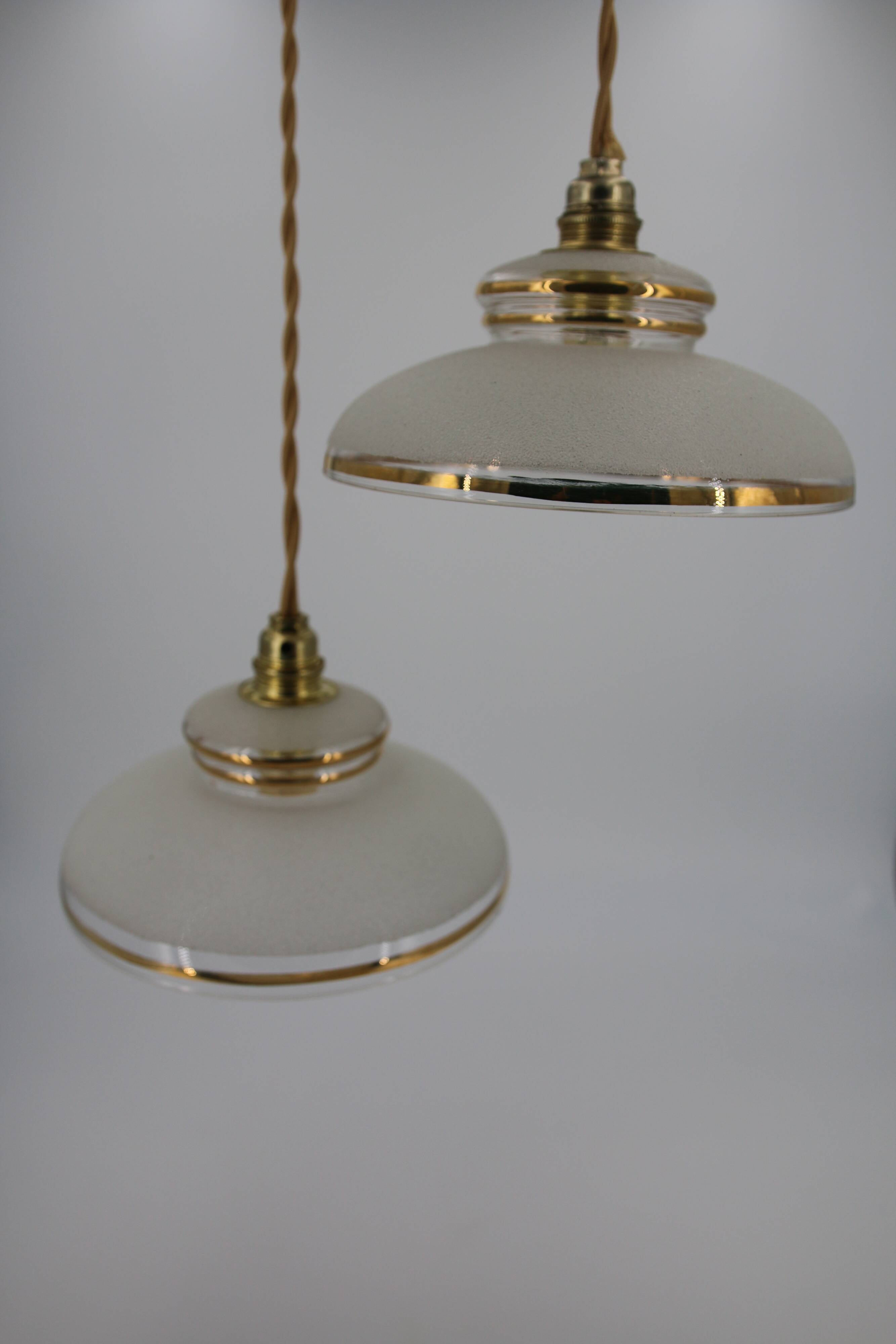 Frosted glass lamp