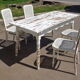 Thonet table and 4 chairs set, 19th century