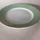 6 flat plates Villeroy & Boch Mettlach celadon green and vintage gold 1960s