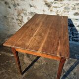 Antique French oak table, 19th century.