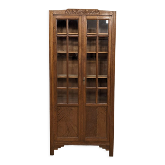 Wardrobe with vintage display case