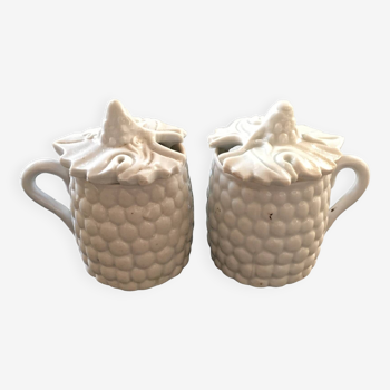 Pair of slip pots