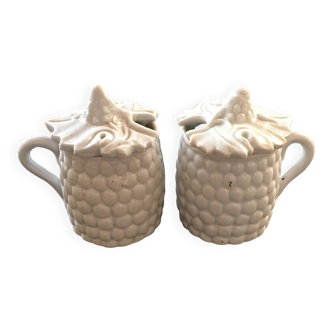 Pair of slip pots