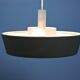 Dutch pendant light in black by Niek Hiemstra for Evolux, 1960s