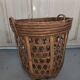 Large basket 53 cm in rattan and wicker basket