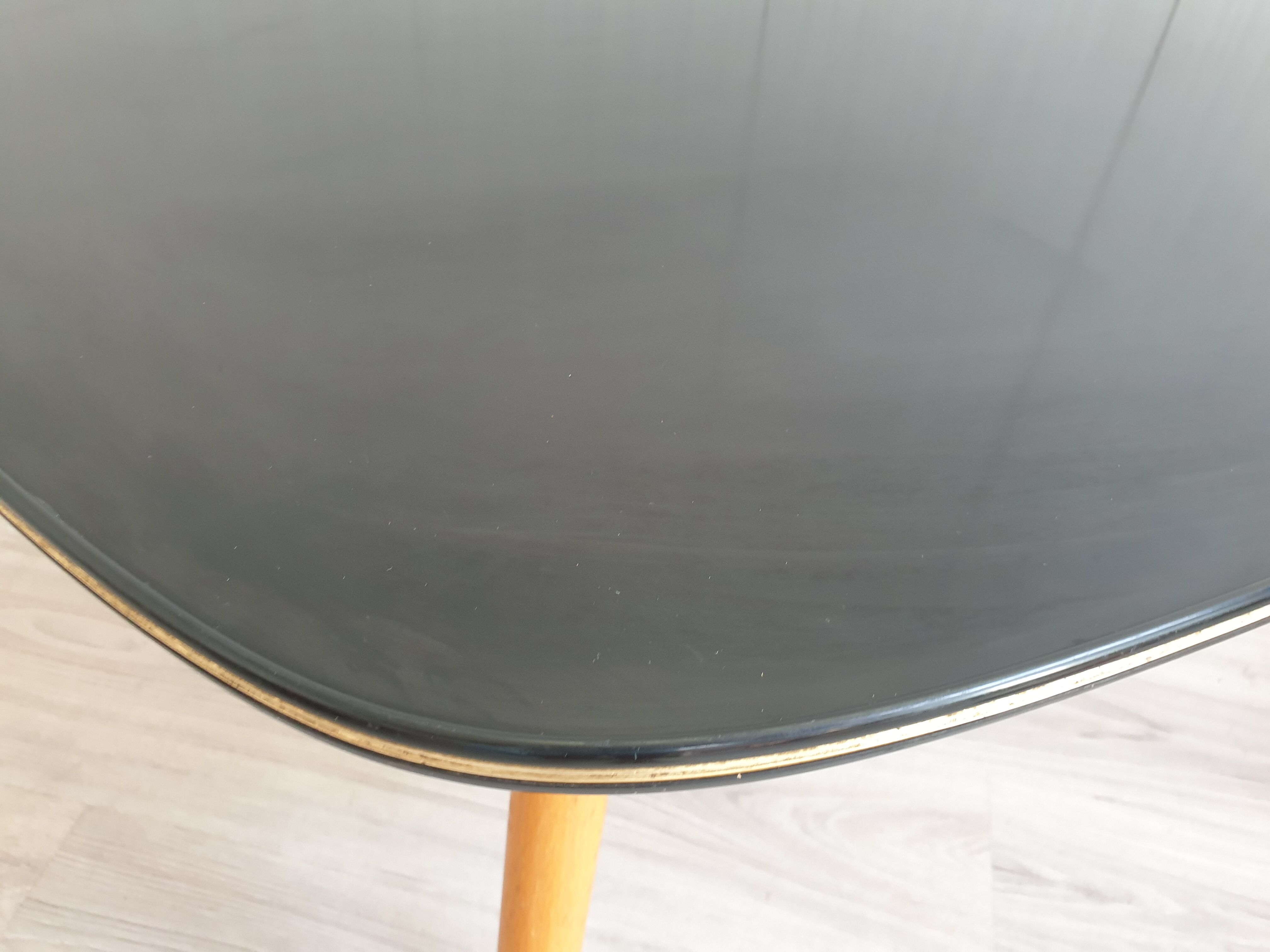 Mid - Century coffee side table, teardrop, 1970s
