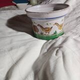Old Quimper earthenware pot