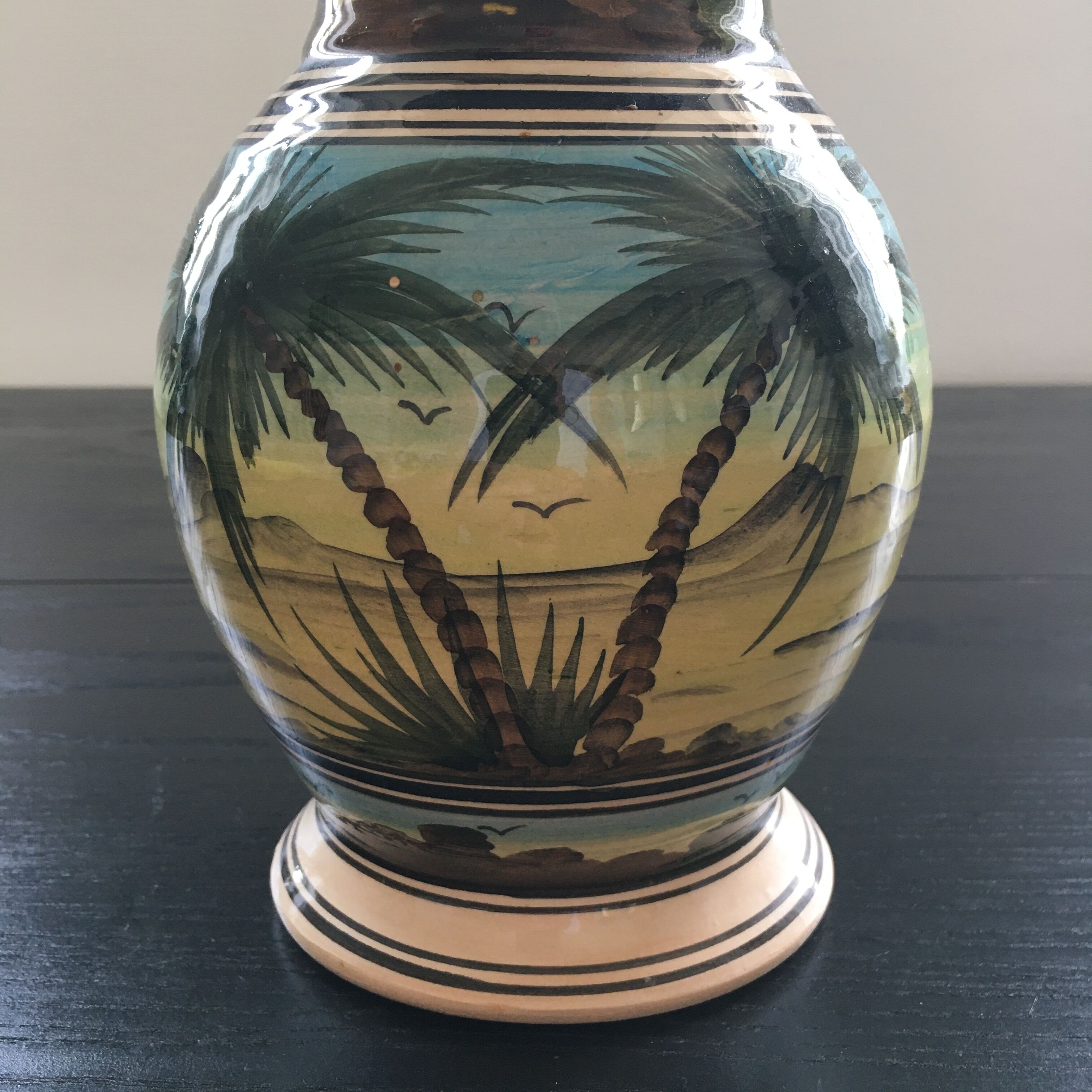 Vase déco cocotiers