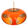 Massive Belgium Space Age UFO Lamp, Orange Mid-Century Modern Lighting