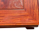 table in natural varnished quince wood