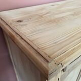 Parisian sideboard in raw wood