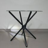 Italian folding table 80's aluminium frame