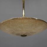 Lustre en verre Art Déco, Kamenicky Senov, années 1930