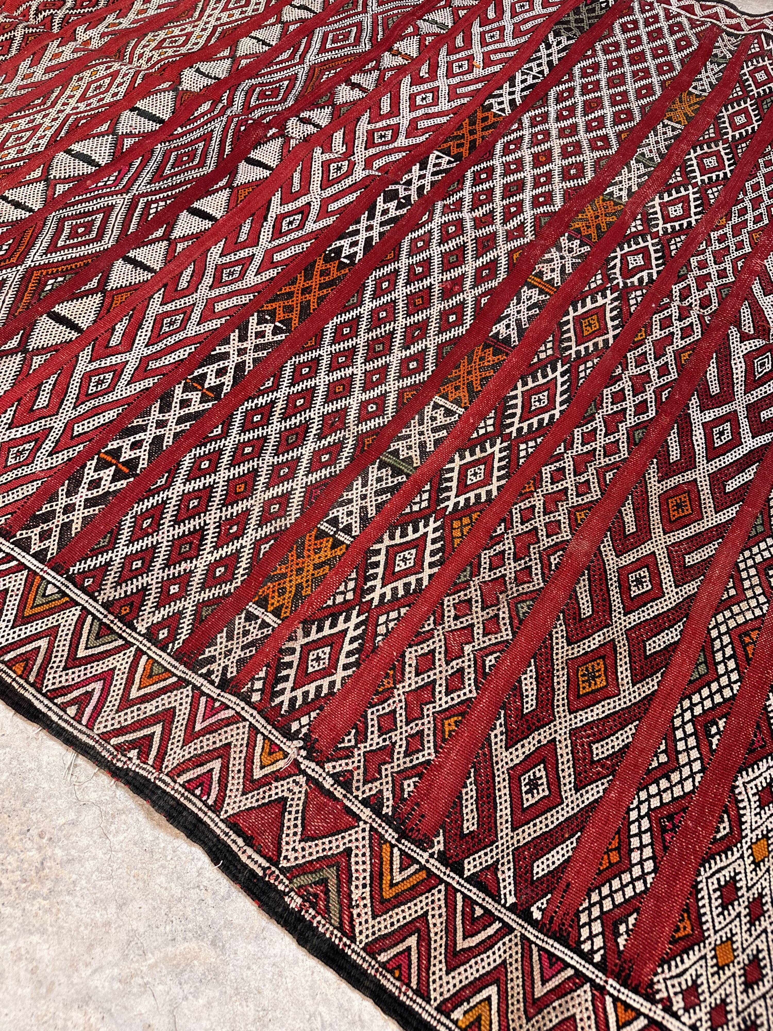 Moroccan Kilim Zemmour Rug - 290 x 157 cm