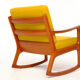 Rocking-chair en teck Ole Wanscher pour France & Son Danemark vintage années 60