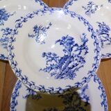 4 Gien Chardons soup plates (9)