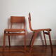 Lot de 2 chaises écoliers vintage en bois