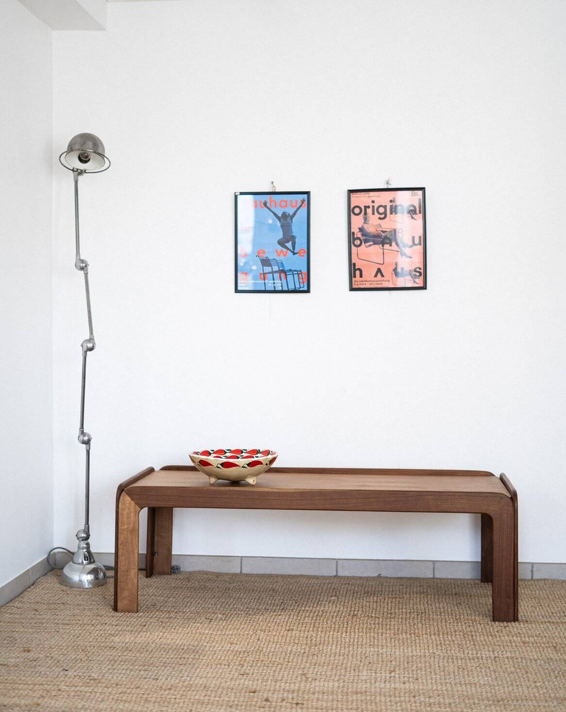 Large Scandinavian teak coffee table