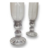 Pair of baccarat photophores