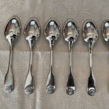 6 tablespoons.  christofle model Vendôme/shell