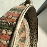 FAT LAVA ceramic cup or large round dish with colorful Marius BESSONNE Style décor