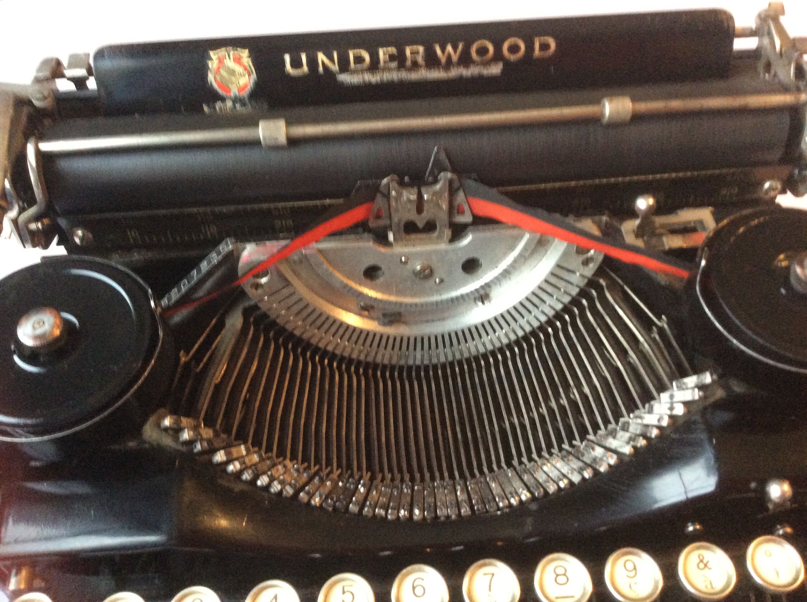 Ancient Underwood portable typewriter